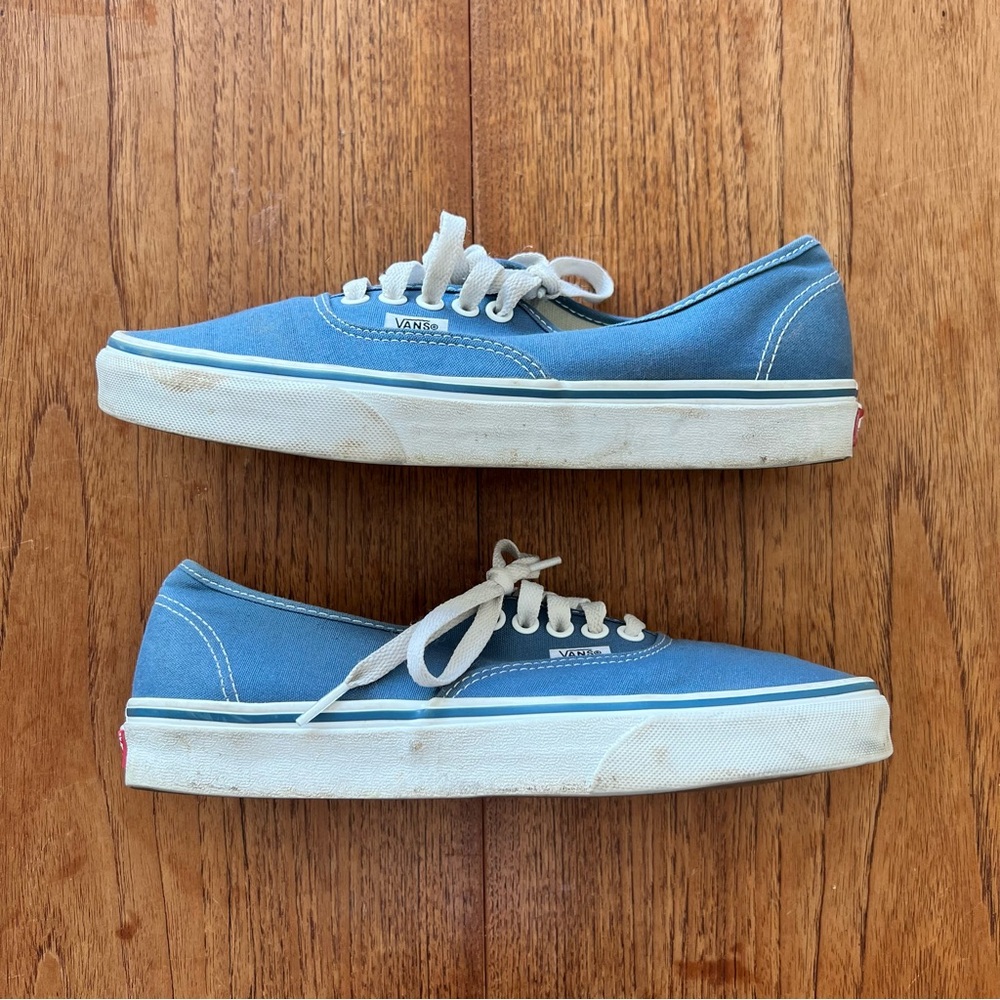 Vans Sky Blue Lace-Up Sneakers 8.5 41